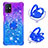 Funda Silicona Carcasa Goma Bling-Bling con Anillo de dedo Soporte S02 para Samsung Galaxy M51