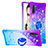 Funda Silicona Carcasa Goma Bling-Bling con Anillo de dedo Soporte S02 para Samsung Galaxy Note 10 Plus 5G