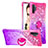 Funda Silicona Carcasa Goma Bling-Bling con Anillo de dedo Soporte S02 para Samsung Galaxy Note 10 Plus 5G