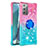 Funda Silicona Carcasa Goma Bling-Bling con Anillo de dedo Soporte S02 para Samsung Galaxy Note 20 5G