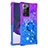 Funda Silicona Carcasa Goma Bling-Bling con Anillo de dedo Soporte S02 para Samsung Galaxy Note 20 Ultra 5G