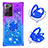 Funda Silicona Carcasa Goma Bling-Bling con Anillo de dedo Soporte S02 para Samsung Galaxy Note 20 Ultra 5G