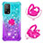 Funda Silicona Carcasa Goma Bling-Bling con Anillo de dedo Soporte S02 para Xiaomi Mi 10T 5G