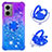 Funda Silicona Carcasa Goma Bling-Bling con Anillo de dedo Soporte S02 para Xiaomi Redmi 10 5G