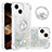 Funda Silicona Carcasa Goma Bling-Bling con Anillo de dedo Soporte S03 para Apple iPhone 13