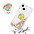 Funda Silicona Carcasa Goma Bling-Bling con Anillo de dedo Soporte S03 para Apple iPhone 13