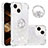 Funda Silicona Carcasa Goma Bling-Bling con Anillo de dedo Soporte S03 para Apple iPhone 15 Plus