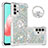 Funda Silicona Carcasa Goma Bling-Bling con Anillo de dedo Soporte S03 para Samsung Galaxy M32 5G