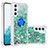Funda Silicona Carcasa Goma Bling-Bling con Anillo de dedo Soporte YB1 para Samsung Galaxy Quantum4 5G