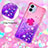 Funda Silicona Carcasa Goma Bling-Bling con Anillo de dedo Soporte YB2 para Samsung Galaxy A04E