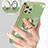 Funda Silicona Carcasa Ultrafina Goma con Anillo de dedo Soporte para Apple iPhone 13 Pro