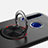 Funda Silicona Carcasa Ultrafina Goma con Magnetico Anillo de dedo Soporte A01 para Huawei Enjoy 9s