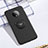Funda Silicona Carcasa Ultrafina Goma con Magnetico Anillo de dedo Soporte A01 para OnePlus 7T