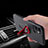 Funda Silicona Carcasa Ultrafina Goma con Magnetico Anillo de dedo Soporte A02 para Apple iPhone 11