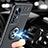 Funda Silicona Carcasa Ultrafina Goma con Magnetico Anillo de dedo Soporte A04 para Xiaomi Mi 12X 5G