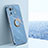 Funda Silicona Carcasa Ultrafina Goma con Magnetico Anillo de dedo Soporte A05 para Xiaomi Mi 11 Pro 5G