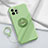 Funda Silicona Carcasa Ultrafina Goma con Magnetico Anillo de dedo Soporte A06 para Apple iPhone 13 Pro