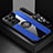Funda Silicona Carcasa Ultrafina Goma con Magnetico Anillo de dedo Soporte A06 para Samsung Galaxy S21 Ultra 5G