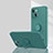 Funda Silicona Carcasa Ultrafina Goma con Magnetico Anillo de dedo Soporte G01 para Apple iPhone 13 Mini