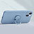 Funda Silicona Carcasa Ultrafina Goma con Magnetico Anillo de dedo Soporte G02 para Apple iPhone 14 Plus