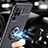 Funda Silicona Carcasa Ultrafina Goma con Magnetico Anillo de dedo Soporte JM1 para Oppo F19 Pro