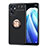 Funda Silicona Carcasa Ultrafina Goma con Magnetico Anillo de dedo Soporte JM1 para Oppo Reno7 SE 5G