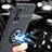 Funda Silicona Carcasa Ultrafina Goma con Magnetico Anillo de dedo Soporte JM1 para Samsung Galaxy F52 5G