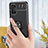Funda Silicona Carcasa Ultrafina Goma con Magnetico Anillo de dedo Soporte JM1 para Samsung Galaxy F52 5G
