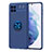 Funda Silicona Carcasa Ultrafina Goma con Magnetico Anillo de dedo Soporte JM1 para Samsung Galaxy F62 5G