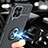 Funda Silicona Carcasa Ultrafina Goma con Magnetico Anillo de dedo Soporte JM1 para Samsung Galaxy M33 5G