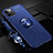Funda Silicona Carcasa Ultrafina Goma con Magnetico Anillo de dedo Soporte N03 para Apple iPhone 12 Pro