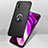 Funda Silicona Carcasa Ultrafina Goma con Magnetico Anillo de dedo Soporte para Xiaomi Mi 9 Lite