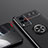 Funda Silicona Carcasa Ultrafina Goma con Magnetico Anillo de dedo Soporte SD1 para Vivo X60 Pro 5G