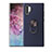 Funda Silicona Carcasa Ultrafina Goma con Magnetico Anillo de dedo Soporte T01 para Samsung Galaxy Note 10 Plus