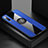 Funda Silicona Carcasa Ultrafina Goma con Magnetico Anillo de dedo Soporte T03 para Xiaomi Mi A3
