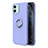 Funda Silicona Carcasa Ultrafina Goma con Magnetico Anillo de dedo Soporte T04 para Apple iPhone 11