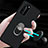 Funda Silicona Carcasa Ultrafina Goma con Magnetico Anillo de dedo Soporte T05 para Huawei P40 Pro