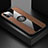 Funda Silicona Carcasa Ultrafina Goma con Magnetico Anillo de dedo Soporte T06 para Apple iPhone 11 Pro Max