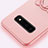 Funda Silicona Carcasa Ultrafina Goma con Magnetico Anillo de dedo Soporte T06 para Samsung Galaxy S10 5G