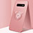 Funda Silicona Carcasa Ultrafina Goma con Magnetico Anillo de dedo Soporte T06 para Samsung Galaxy S10 Plus