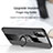 Funda Silicona Carcasa Ultrafina Goma con Magnetico Anillo de dedo Soporte X01L para Samsung Galaxy M21s