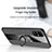 Funda Silicona Carcasa Ultrafina Goma con Magnetico Anillo de dedo Soporte X01L para Samsung Galaxy M51