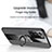 Funda Silicona Carcasa Ultrafina Goma con Magnetico Anillo de dedo Soporte X01L para Samsung Galaxy Note 20 Ultra 5G