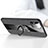 Funda Silicona Carcasa Ultrafina Goma con Magnetico Anillo de dedo Soporte Z01 para Apple iPhone 14 Pro