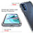 Funda Silicona Carcasa Ultrafina Transparente Goma Frontal y Trasera 360 Grados Gradiente para Motorola Moto G41