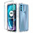 Funda Silicona Carcasa Ultrafina Transparente Goma Frontal y Trasera 360 Grados Gradiente para Motorola Moto G71 5G