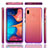 Funda Silicona Carcasa Ultrafina Transparente Goma Frontal y Trasera 360 Grados Gradiente para Samsung Galaxy A30