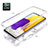 Funda Silicona Carcasa Ultrafina Transparente Goma Frontal y Trasera 360 Grados para Samsung Galaxy A72 5G