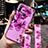 Funda Silicona Gel Goma Flores Carcasa S02 para Huawei Enjoy 10 Plus