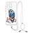 Funda Silicona Gel Goma Patron de Moda Carcasa con Acollador Cordon Lanyard Y01X para Samsung Galaxy S20 Ultra